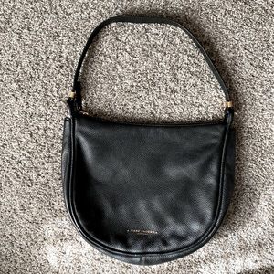 Marc Jacobs black leather hobo bag